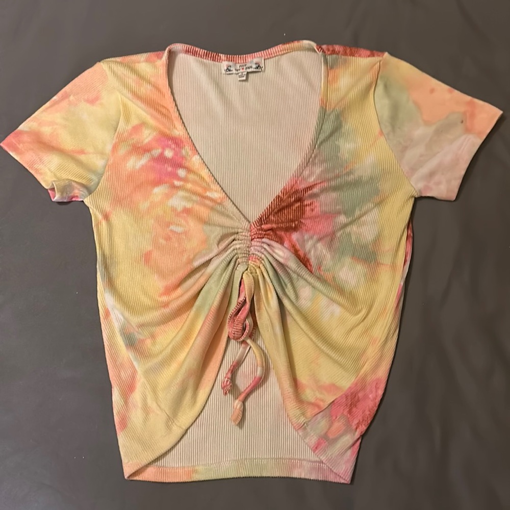 POOF New York Brand Women’s Tye-Dye Top